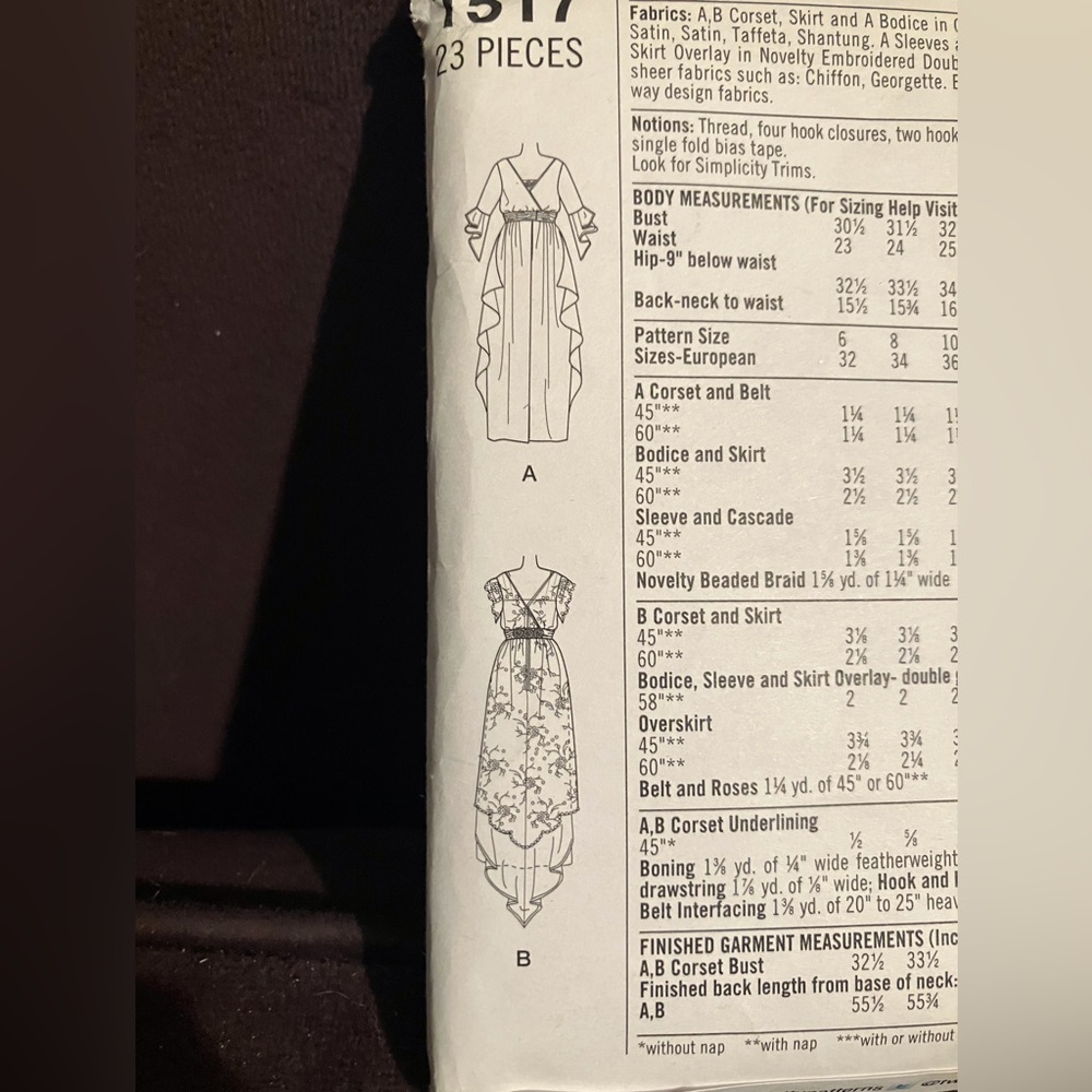 Simplicity Gown Pattern - Picture 2 of 3